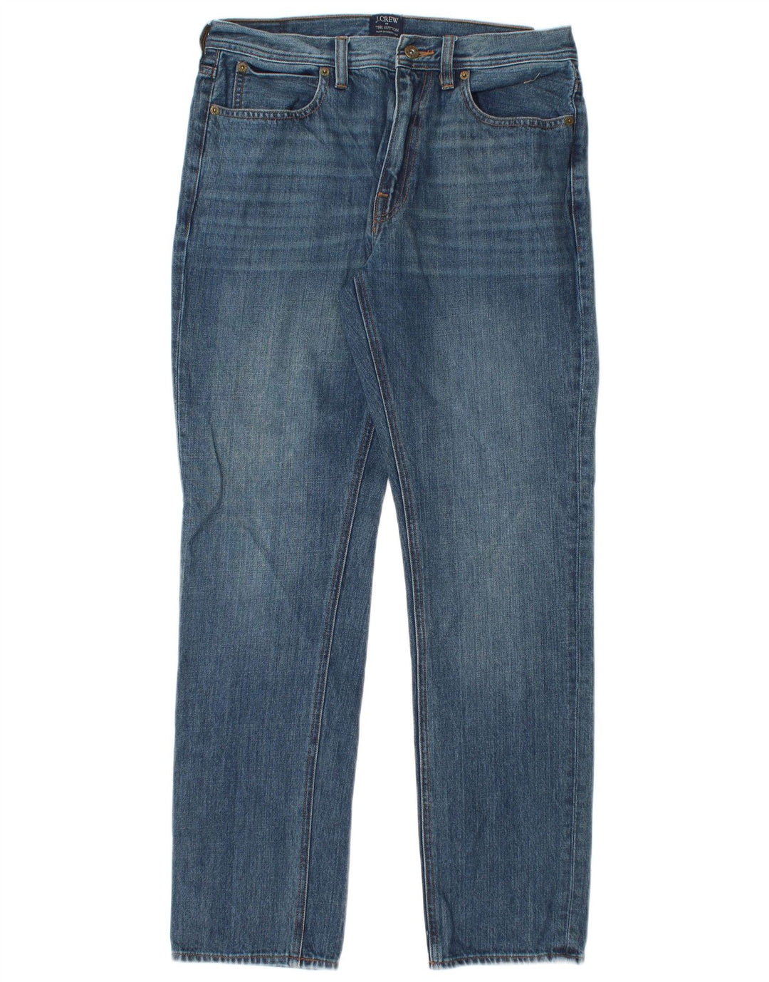 J. CREW Jeans dritti da uomo Sutton W30 L30 cotone blu