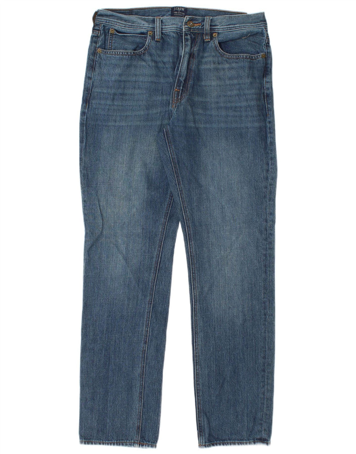 J. CREW Jeans dritti da uomo Sutton W30 L30 cotone blu