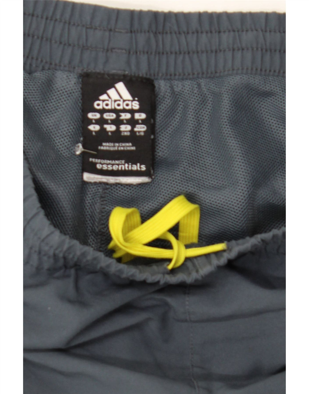 Pantaloni da tuta Adidas Climalite da uomo grandi in poliestere grigio