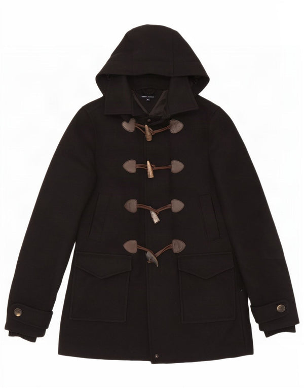 Montgomery con cappuccio da donna Tommy Hilfiger UK 6 XS lana nera