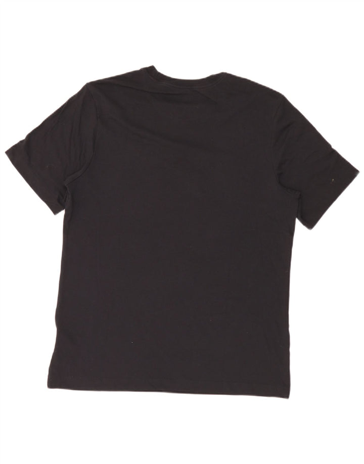 T-shirt grafica Nike Dri Fit da uomo in cotone medio nero