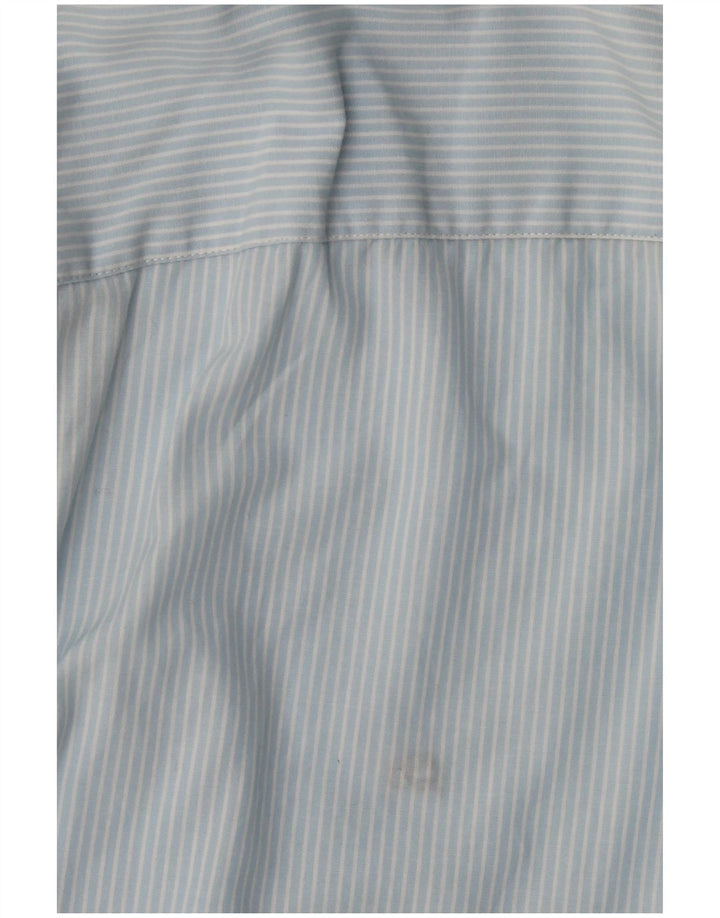 Camicia da uomo Tommy Hilfiger XL blu gessato in cotone