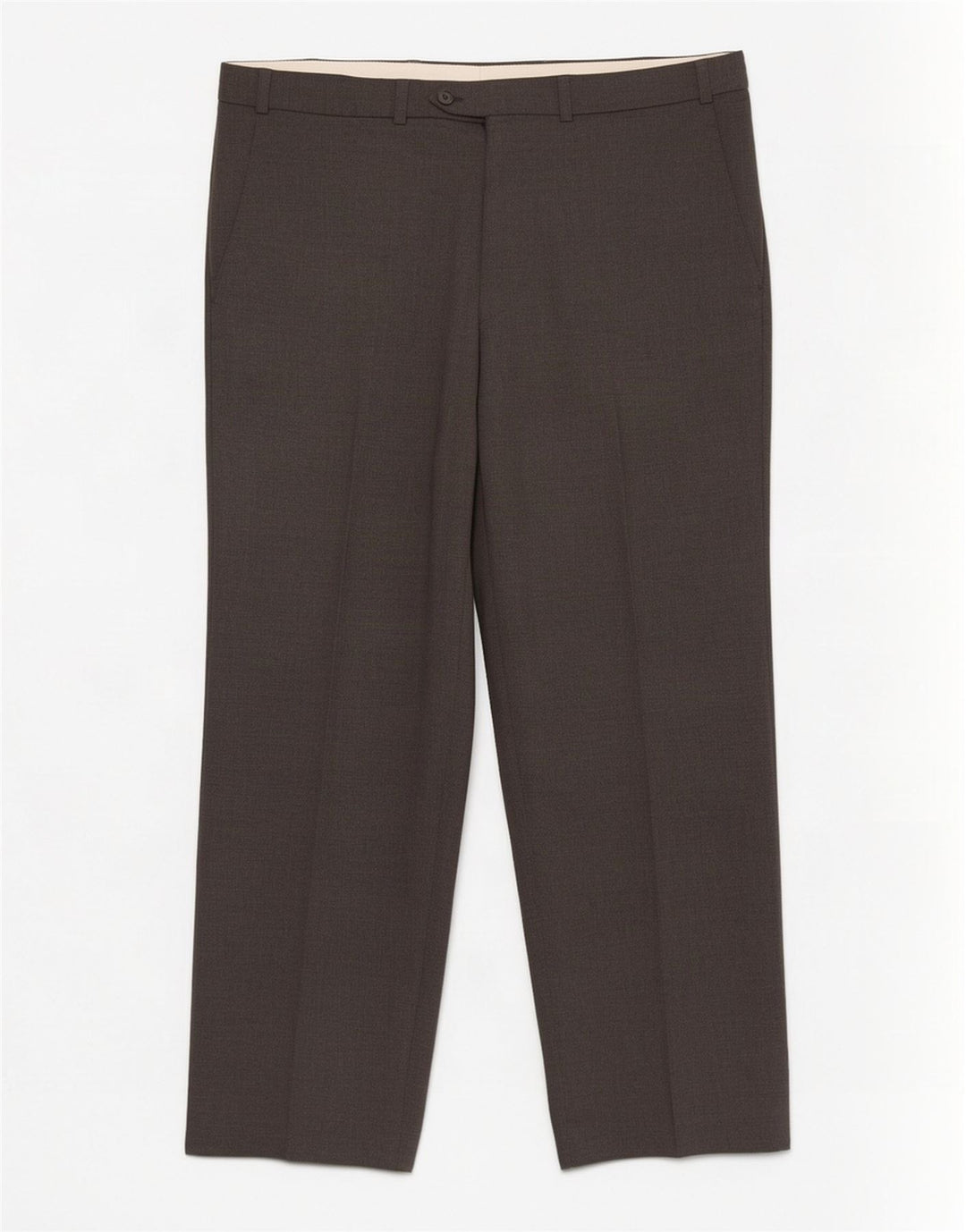 Pantaloni da abito dritti da uomo Marks & Spencer W36 L29 poliestere grigio