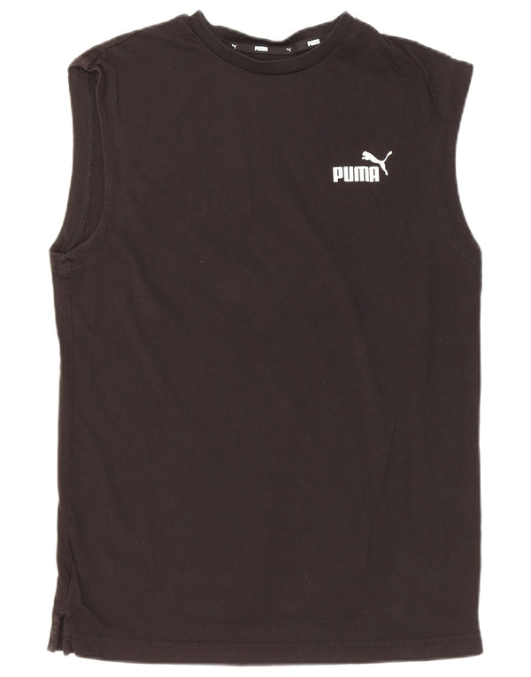 Canotta da uomo Puma Small in cotone nero