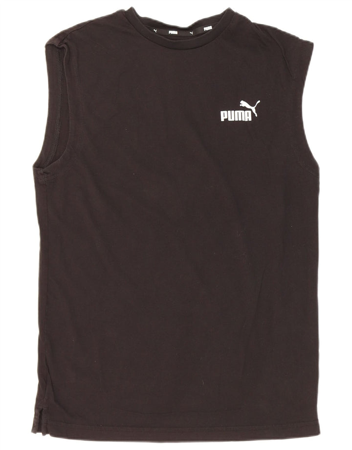 Canotta da uomo Puma Small in cotone nero