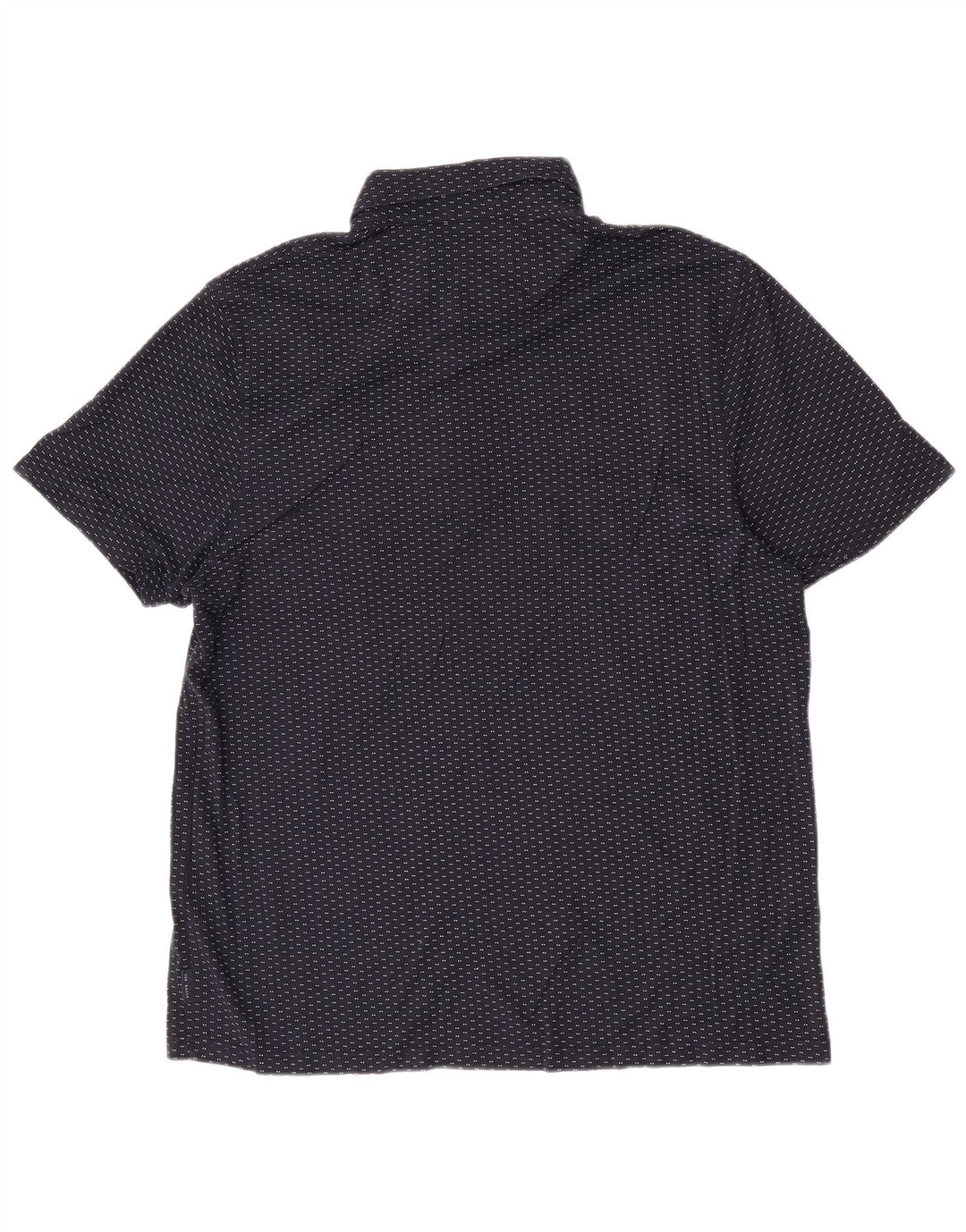 Polo da uomo Ted Baker taglia 6 2XL cotone maculato blu navy