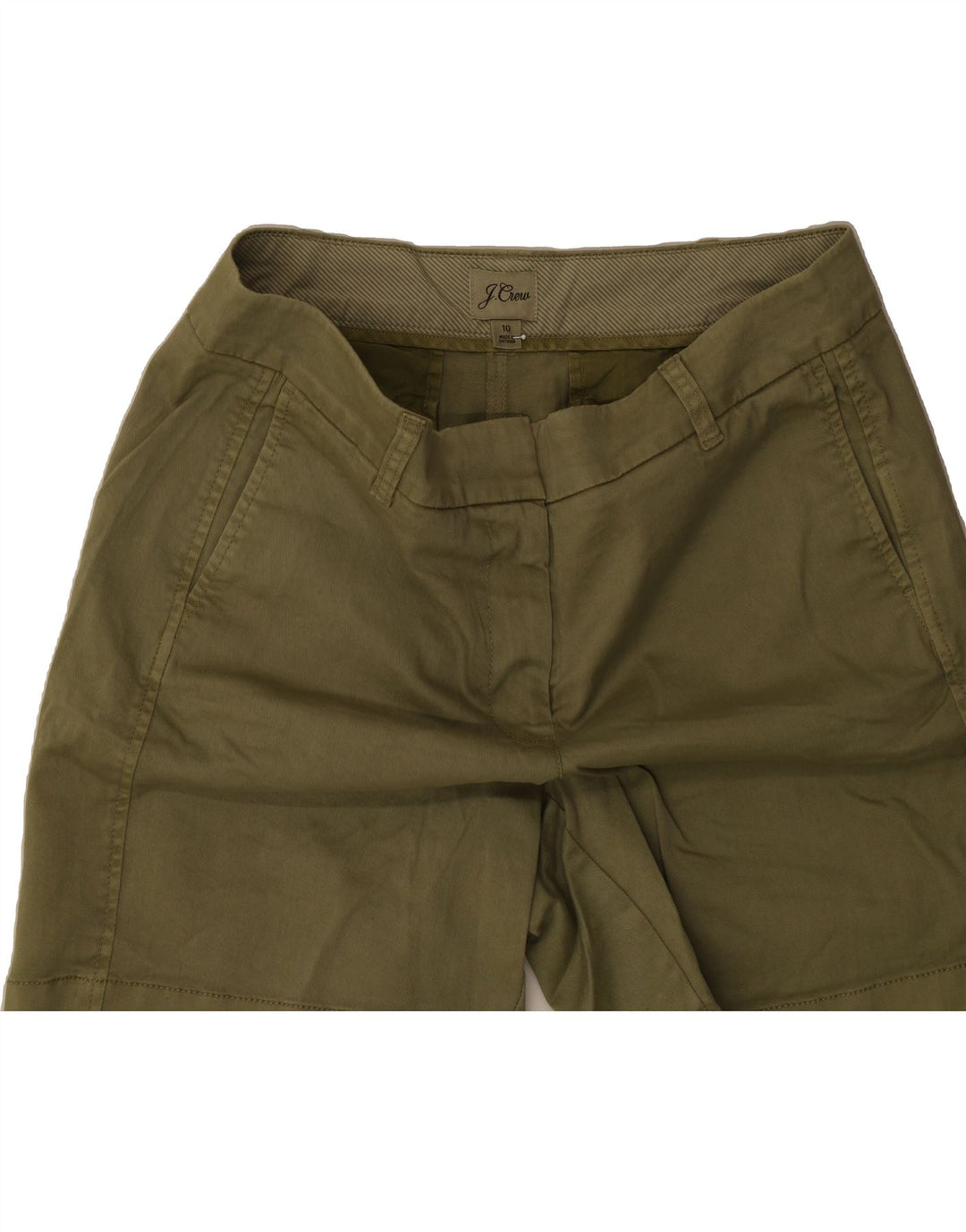 J. CREW Womens Chino Shorts US 10 Large W34  Khaki Cotton Vintage J. Crew and Second-Hand J. Crew from Messina Hembry 