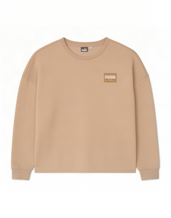 Felpa da donna Puma Jumper UK 16 Large Beige Cotton