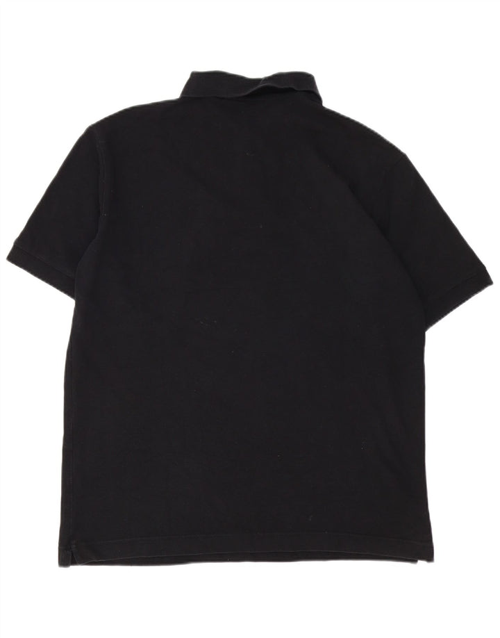 Polo Kappa Uomo Large Nera In Cotone
