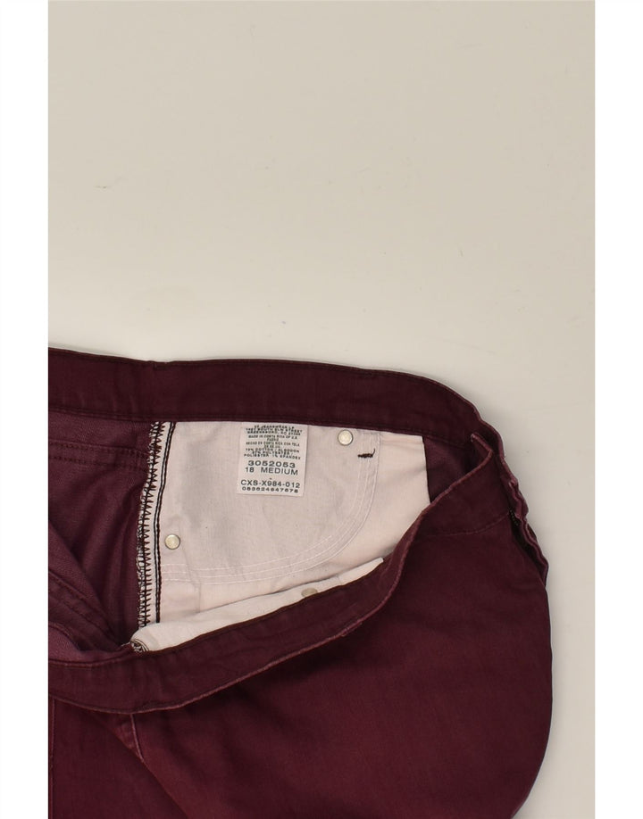 LEE Womens Casual Shorts US 18 2XL W38 Burgundy Cotton | Vintage Lee | Thrift | Second-Hand Lee | Used Clothing | Messina Hembry 