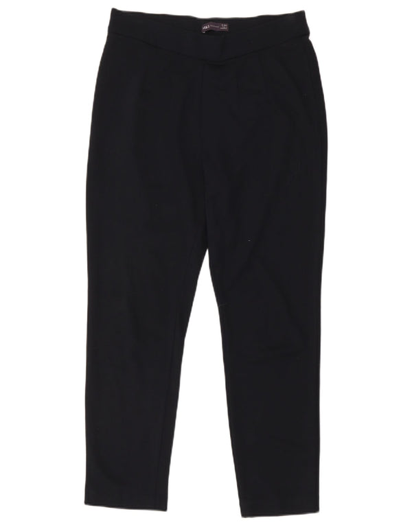 Pantaloni casual affusolati da donna Marks & Spencer UK 12 medi W30 L26 neri