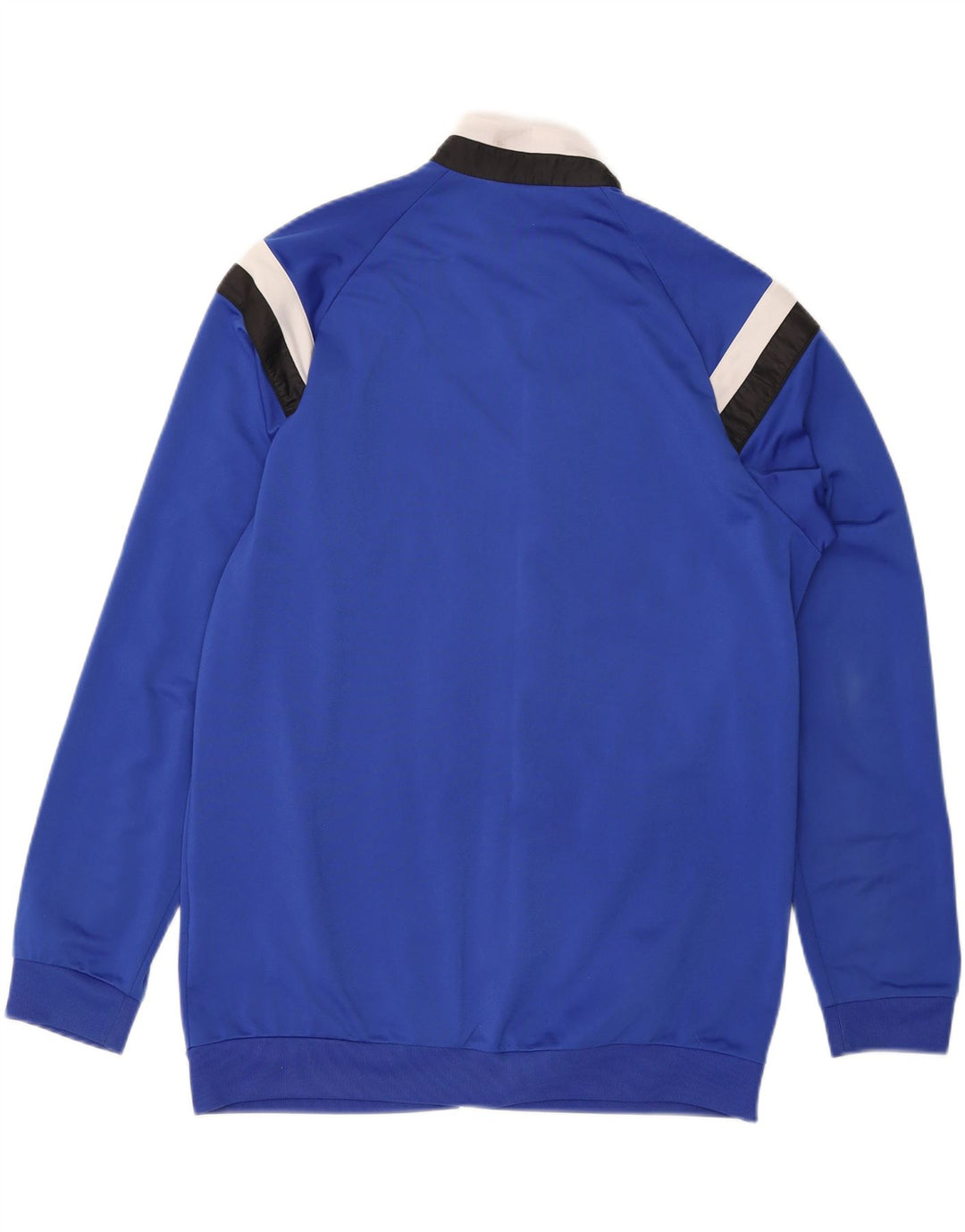 Giacca da ginnastica da uomo Adidas, giacca grande, in poliestere color block blu