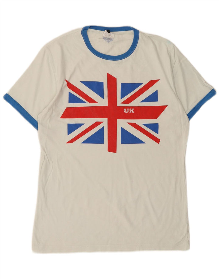 ARENA T-shirt grafica da donna Top UK 14 Large Bianca