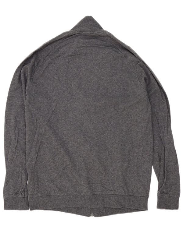 Giacca da tuta da uomo Hugo Boss in cotone grigio medio