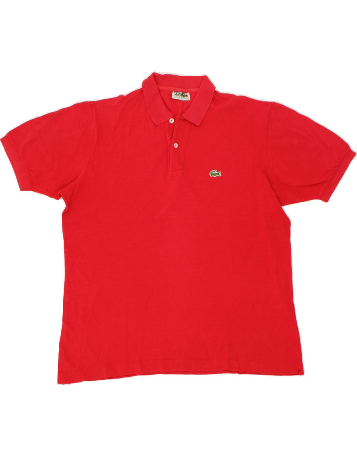 LACOSTE Mens Polo Shirt Small Red Cotton Vintage Lacoste and Second-Hand Lacoste from Messina Hembry 