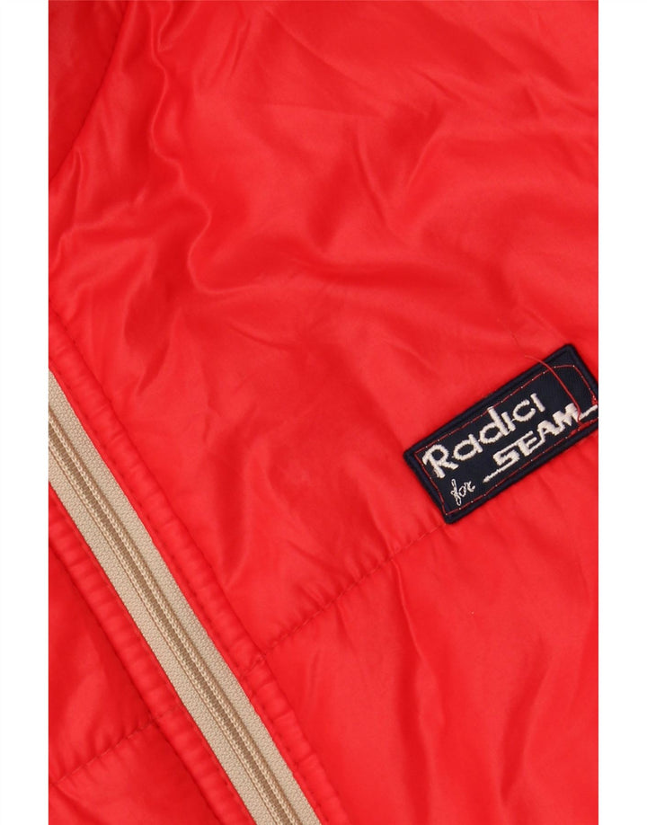 RADICI Giubbotto Imbottito Uomo con Cappuccio IT 48 Medium Rosso Poliammide