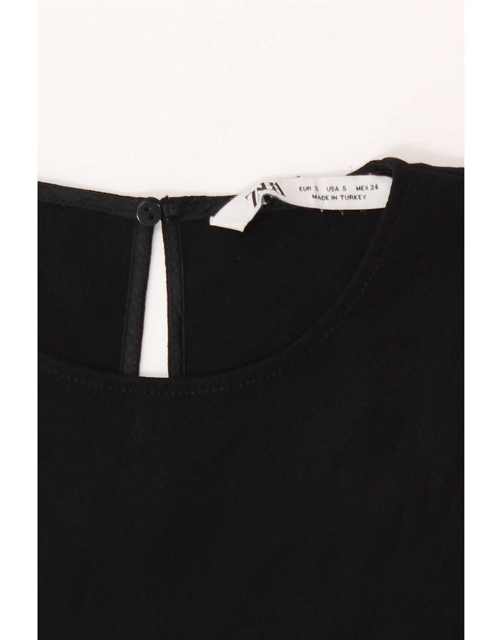 Camicetta Zara da donna Top UK 10 piccola nera