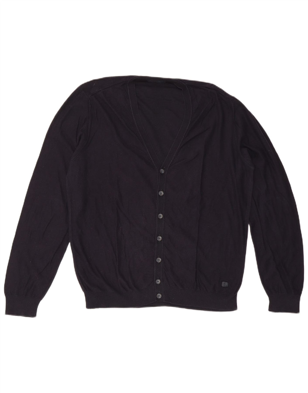 Maglione Cardigan Uomo Trussardi 2XL Blu Navy