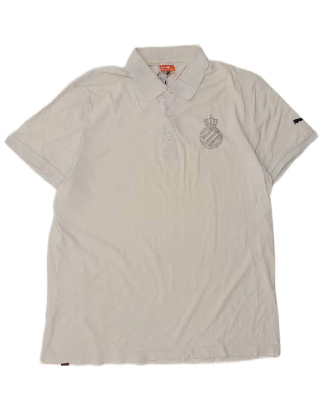 Polo da uomo Puma XL in cotone bianco