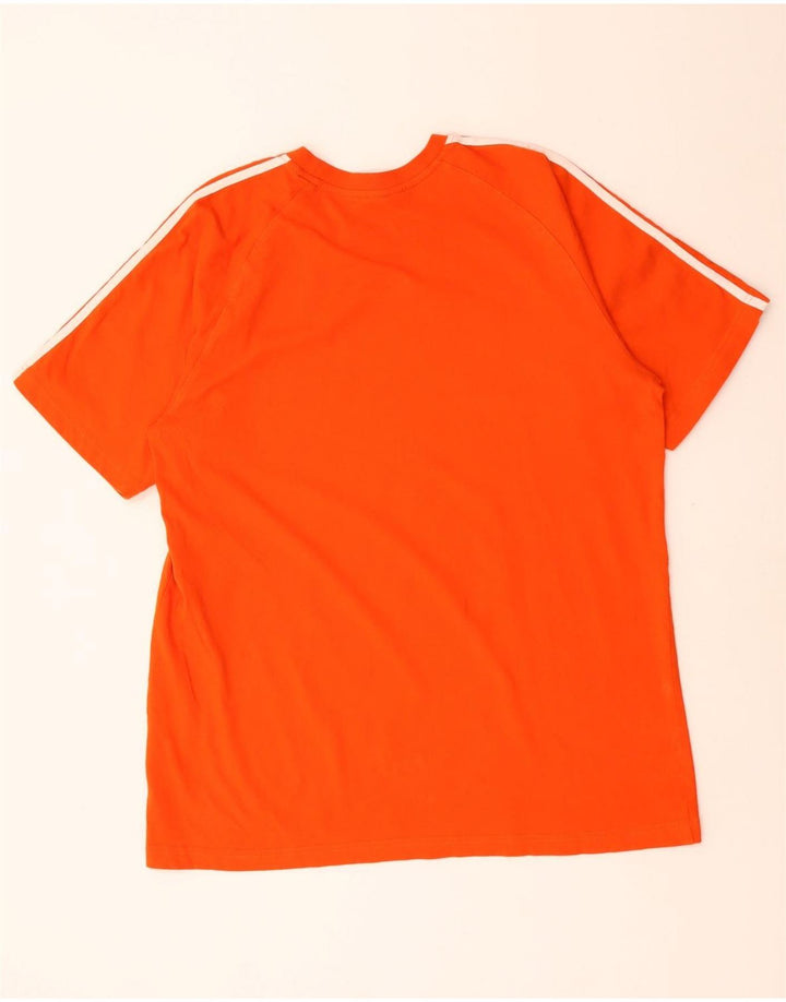 T-shirt da uomo Adidas Top XL in cotone arancione