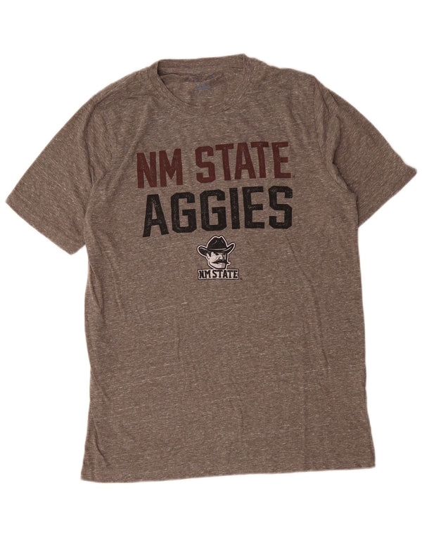 T-shirt grafica Champion da uomo NM State Aggies, grande, grigia chiazzata