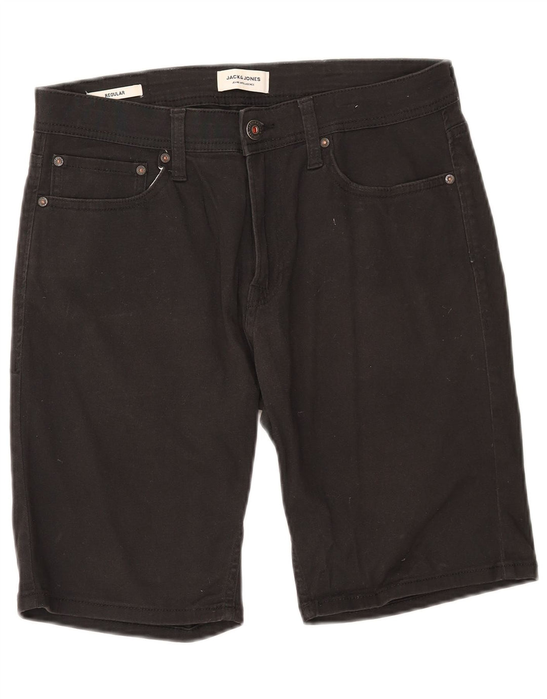 Pantaloncini casual regolari da uomo Jack & Jones medi W32 cotone nero
