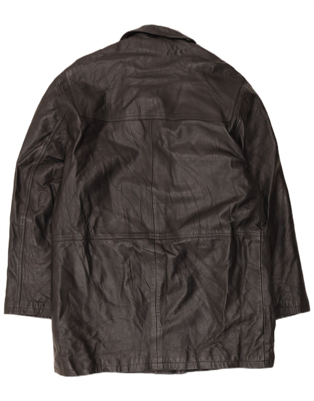 Cappotto In Pelle Uomo Conbipel IT 52 Large Pelle Nera