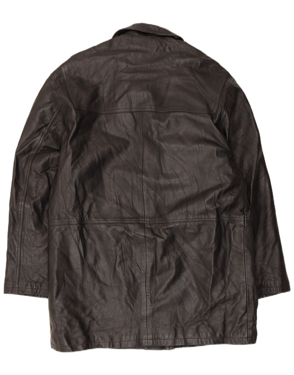 Cappotto In Pelle Uomo Conbipel IT 52 Large Pelle Nera