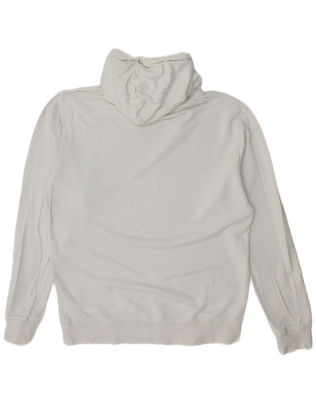 Gant Maglione con cappuccio grafico da uomo grande in cotone bianco