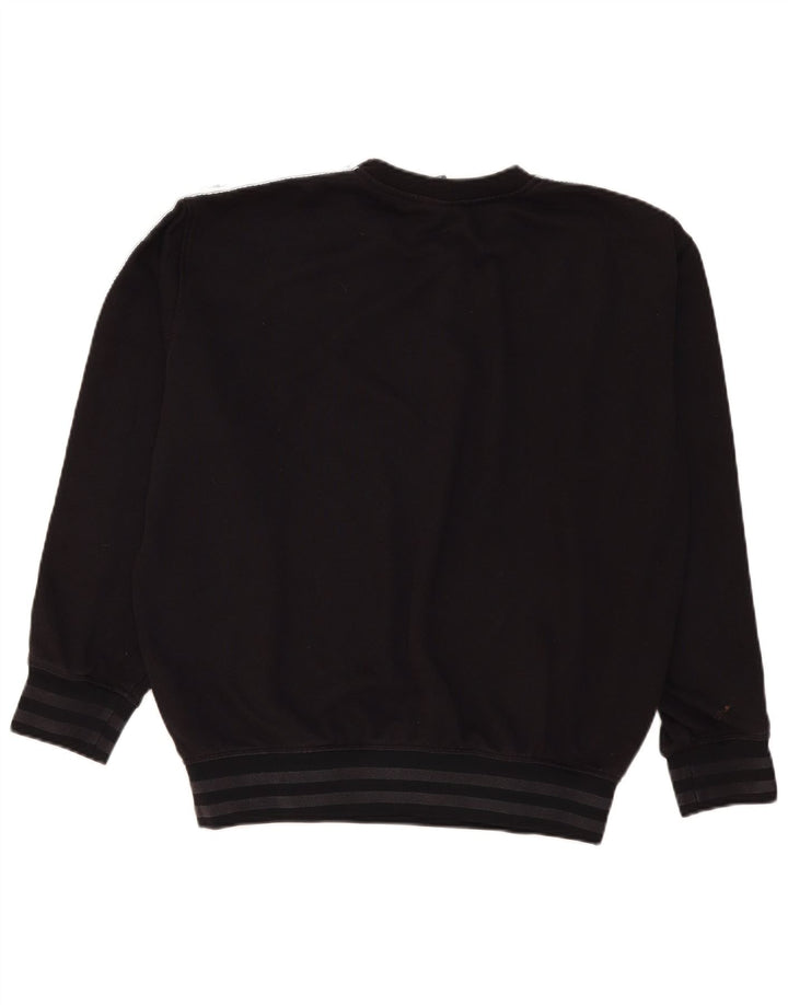 Felpa grafica da uomo Champion, maglione grande, cotone color block nero
