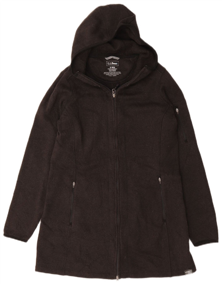 Cappotto con cappuccio da donna L.L.Bean UK 10 piccolo poliestere grigio