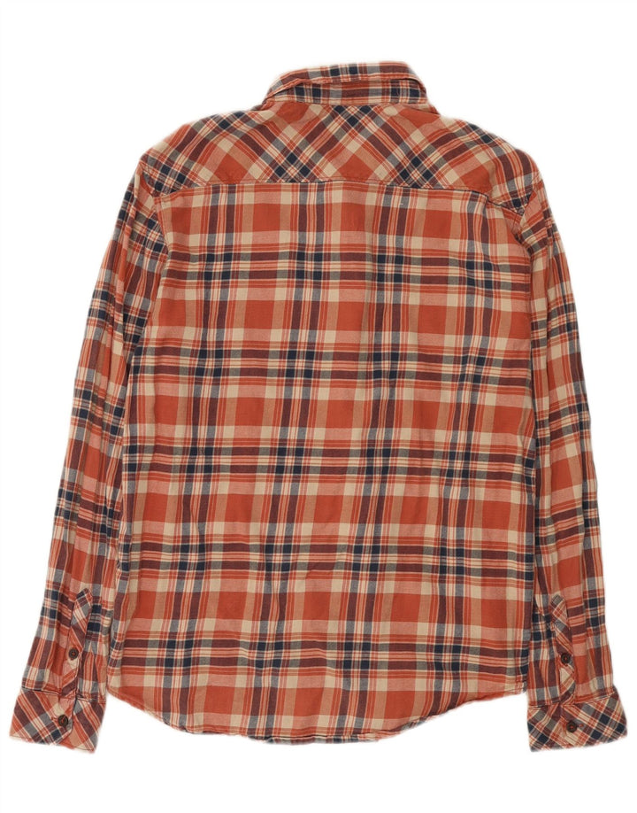 Camicia da uomo in flanella Billabong Core Fit, cotone a quadri rosso medio