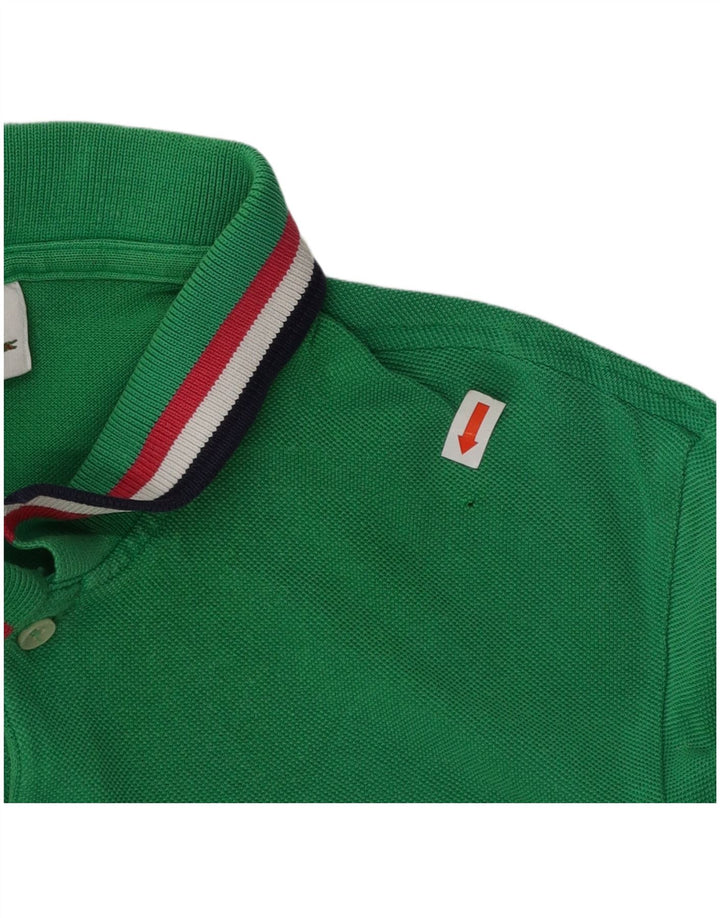 Polo da uomo LACOSTE taglia 4 cotone verde medio