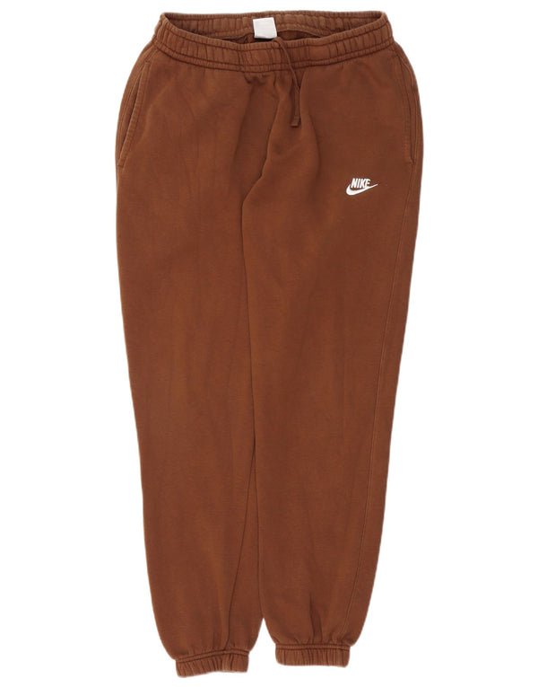 NIKE Pantaloni da tuta da donna Joggers UK 14 Cotone marrone medio
