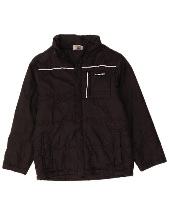 Giacca imbottita Reebok da bambino 13-14 anni in poliestere nero