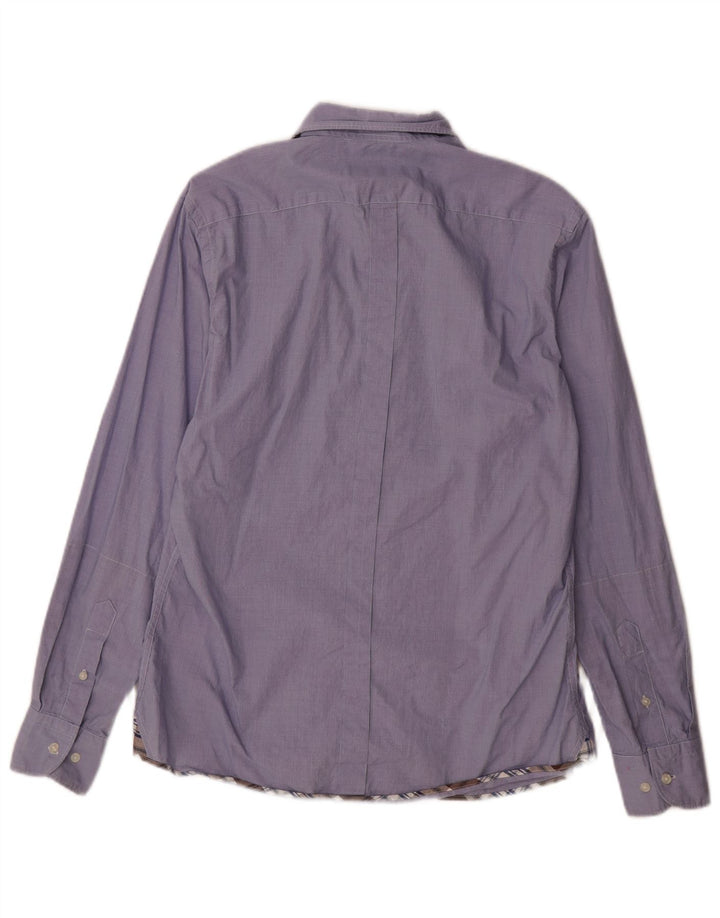 Camicia casual da uomo Massimo Dutti a quadri blu medio