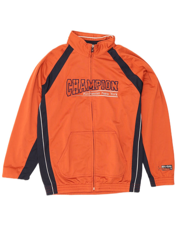 Giacca da tuta grafica Champion da ragazzo, 11-12 anni, grande, arancione, sportiva