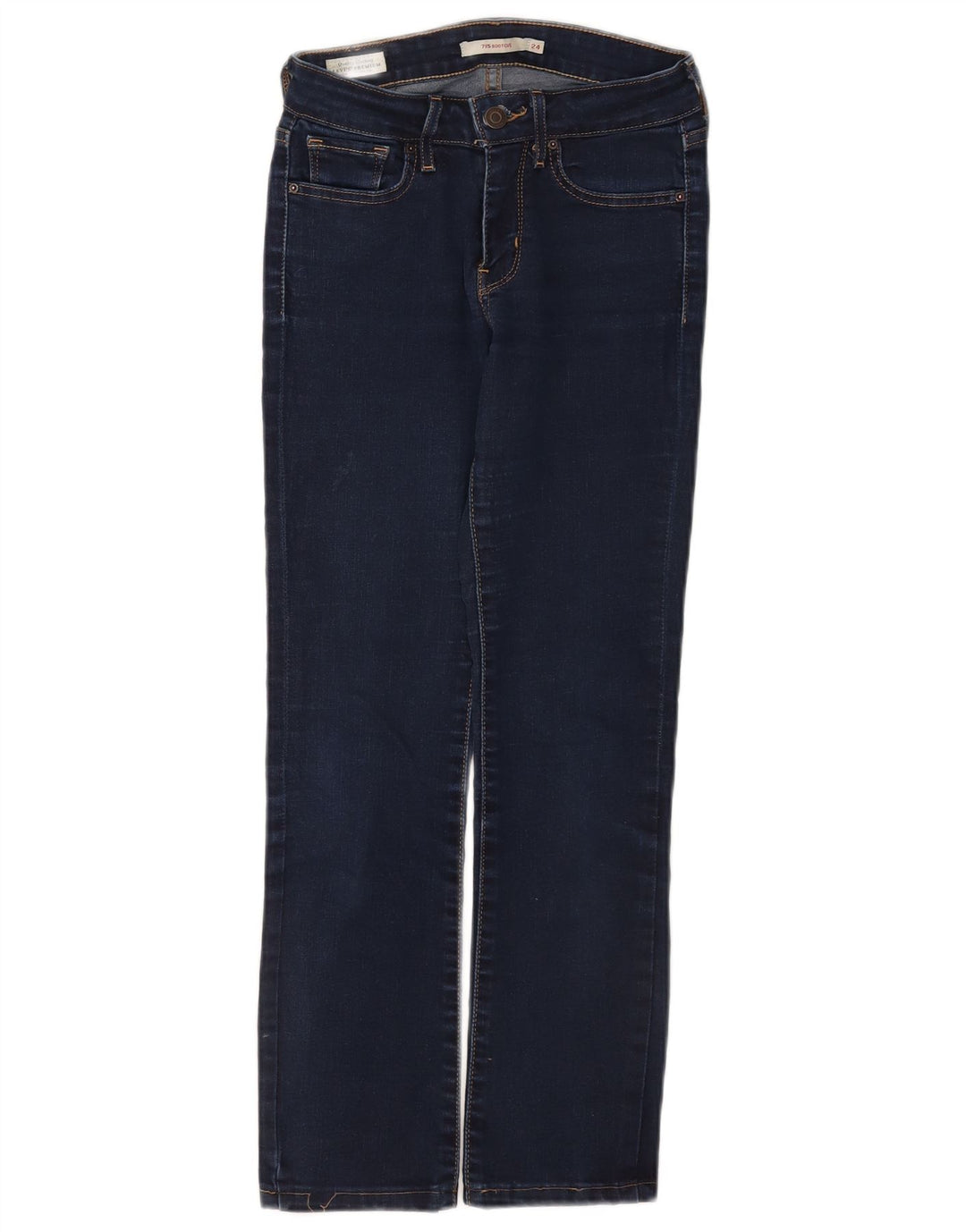 Jeans Levi's 715 Bootcut da donna W24 L26 cotone blu navy