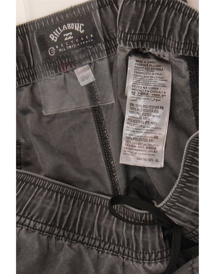 Pantaloncini Billabong da uomo grandi W34 poliestere grigio