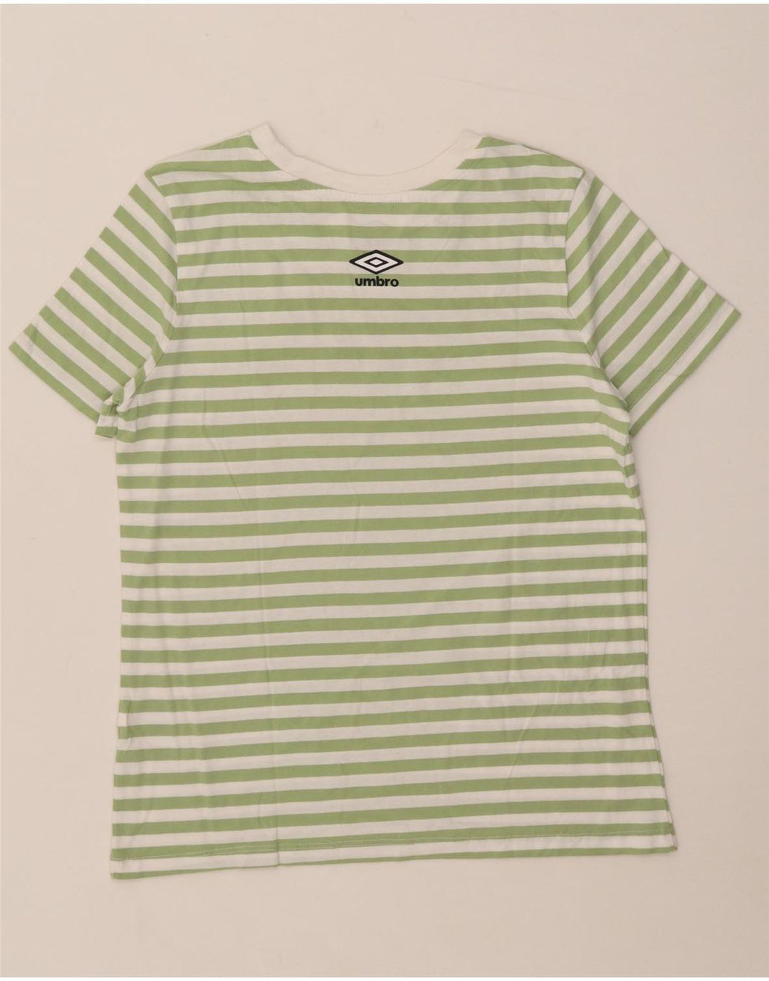 T-shirt grafica da donna UMBRO Top UK 12 verde medio a righe