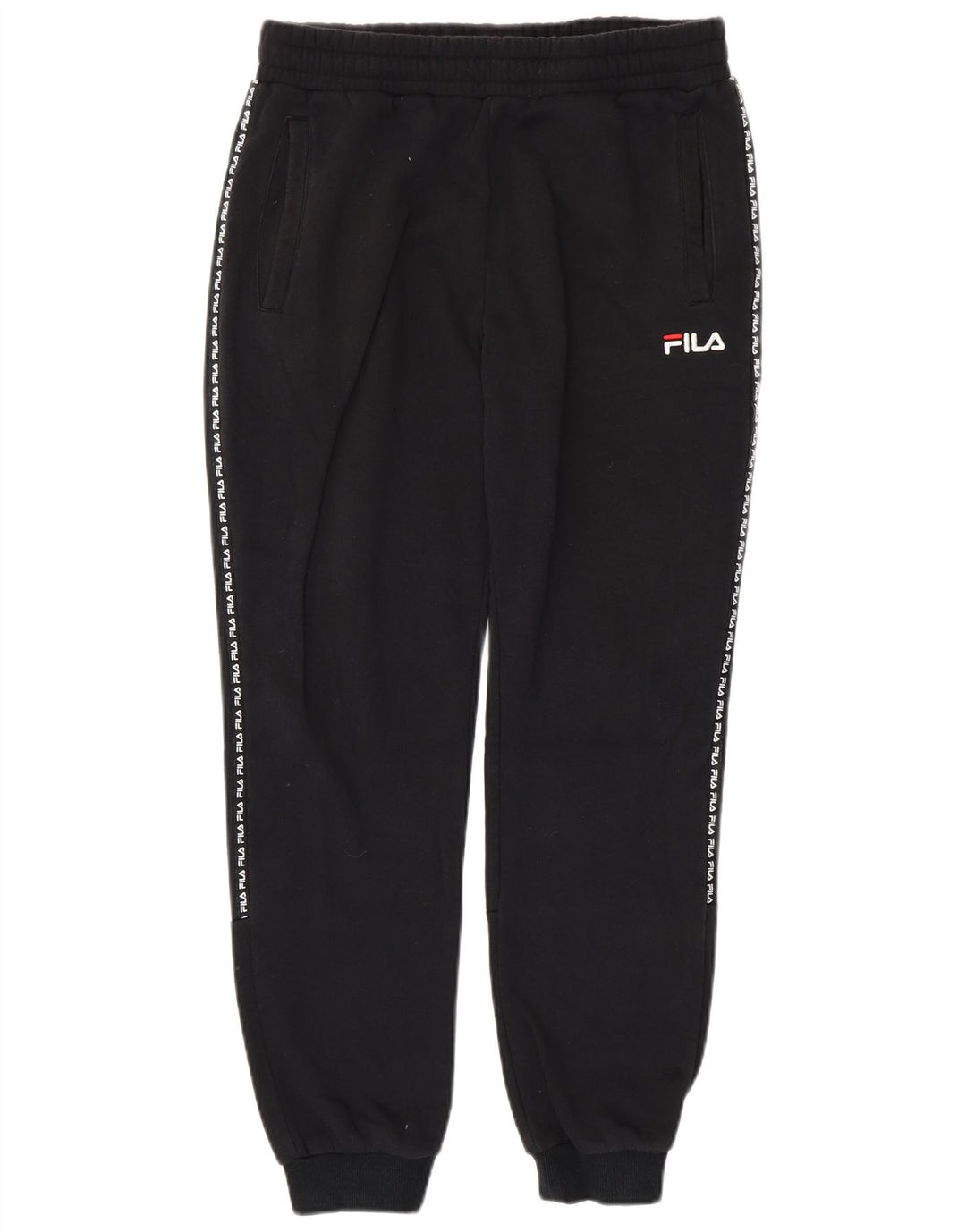 FILA Pantaloni da tuta con grafica da uomo Joggers medio cotone nero