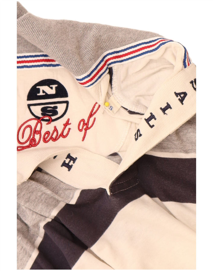 Polo da uomo North Sails piccola in cotone a righe multicolore