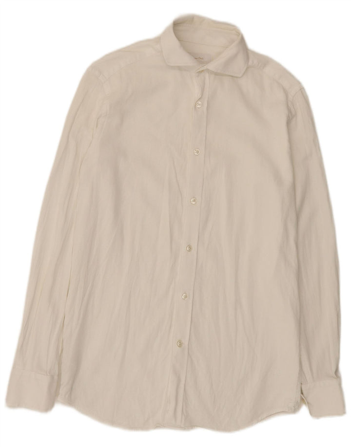 Camicia da uomo Massimo Dutti taglia 39 cotone bianco medio