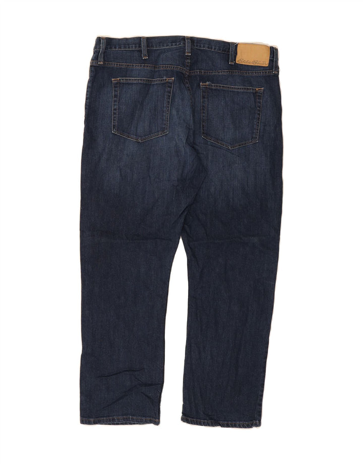 EDDIE BAUER Mens Straight Jeans W40 L30 Navy Blue Cotton Vintage Eddie Bauer and Second-Hand Eddie Bauer from Messina Hembry 