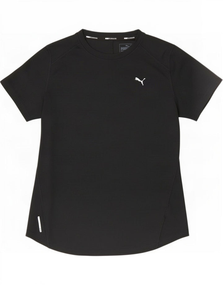 T-shirt da donna Puma UK 14 grande nera in poliestere