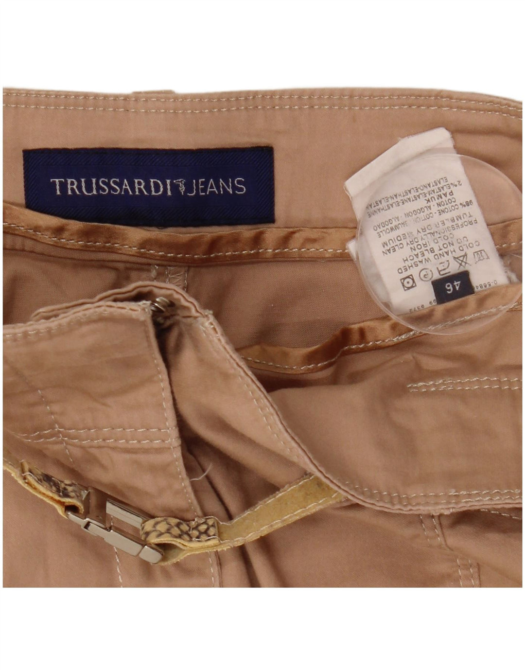 Gonna Tubino Donna Trussardi IT 46 Large W32 Cotone Beige