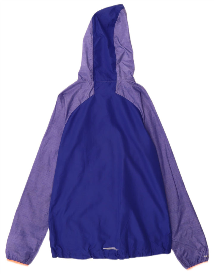Giacca antipioggia con cappuccio da donna Under Armour UK 10 Small Blue Colourblock