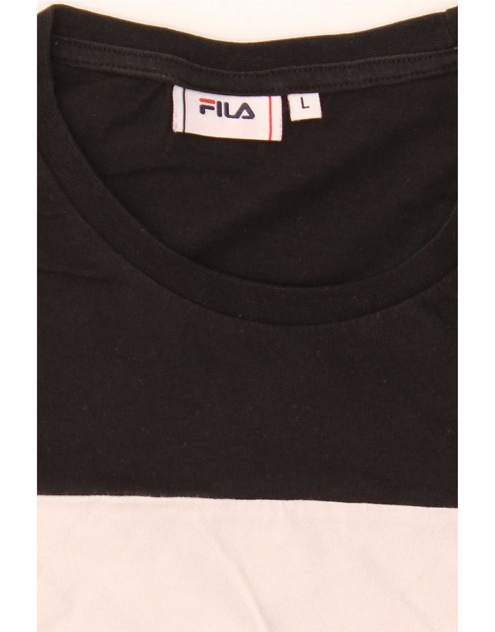 Fila T-shirt grafica da uomo Top Large multicolore Colourblock
