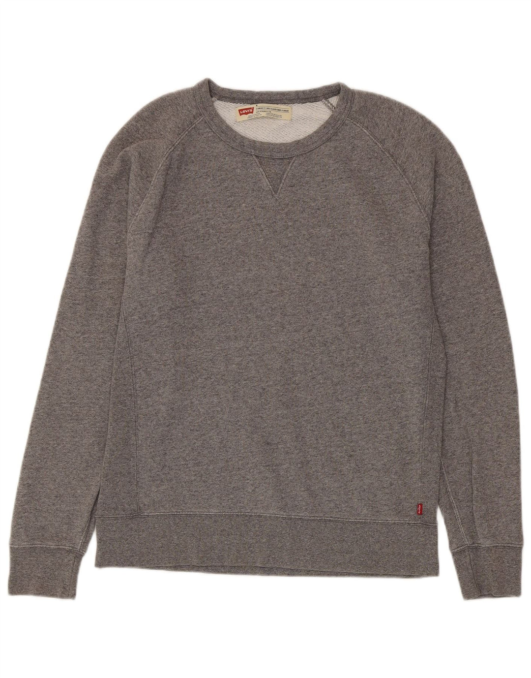 LEVI'S Felpa da uomo con vestibilità standard, maglione in cotone chiazzato grigio medio