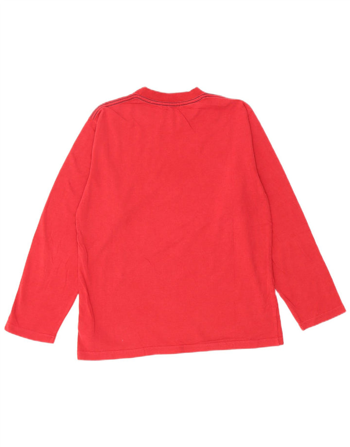 Top grafico da ragazzo Timberland a maniche lunghe 11-12 anni in cotone rosso